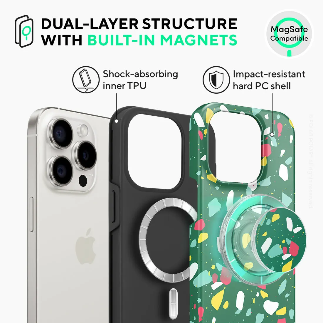 Greenfield Terrazzo Custom - iPhone 15 Pro Case