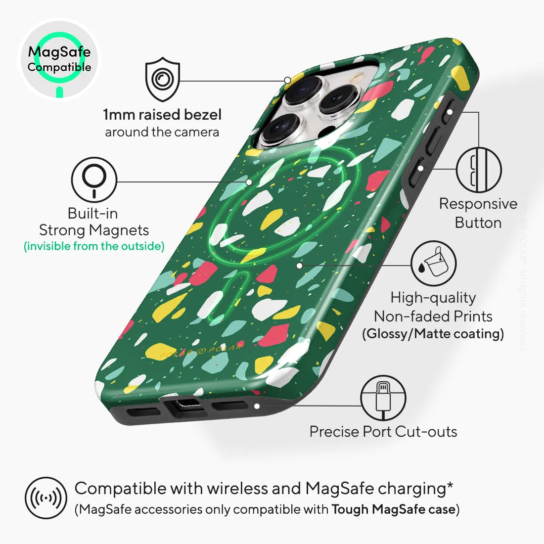 Greenfield Terrazzo Custom - iPhone 15 Pro Case