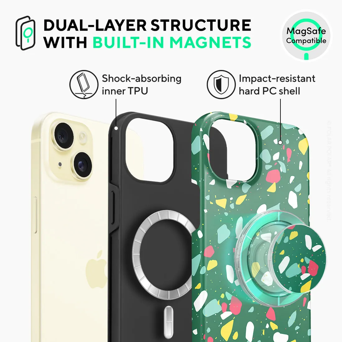 Greenfield Terrazzo - iPhone 15 Plus Case
