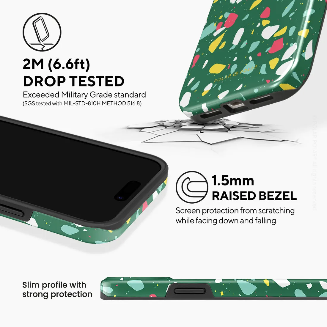 Greenfield Terrazzo - iPhone 15 Plus Case