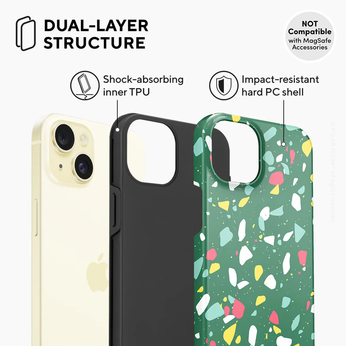 Greenfield Terrazzo - iPhone 15 Plus Case