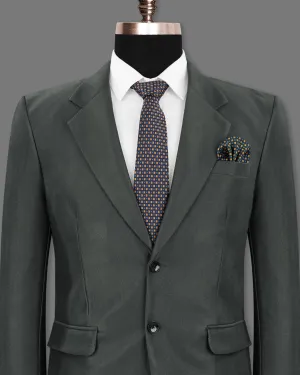 Greyish Green Premium Cotton Blazer