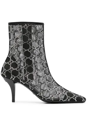 Gucci 85mm GG-motif ankle boots