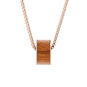 Gum Burl Wide Barrel - Rose Gold