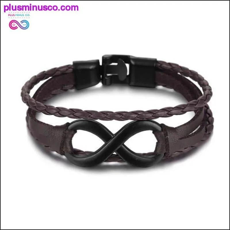 Hand-knitted Multi-layer Leather Feather Leaf Bracelet and
