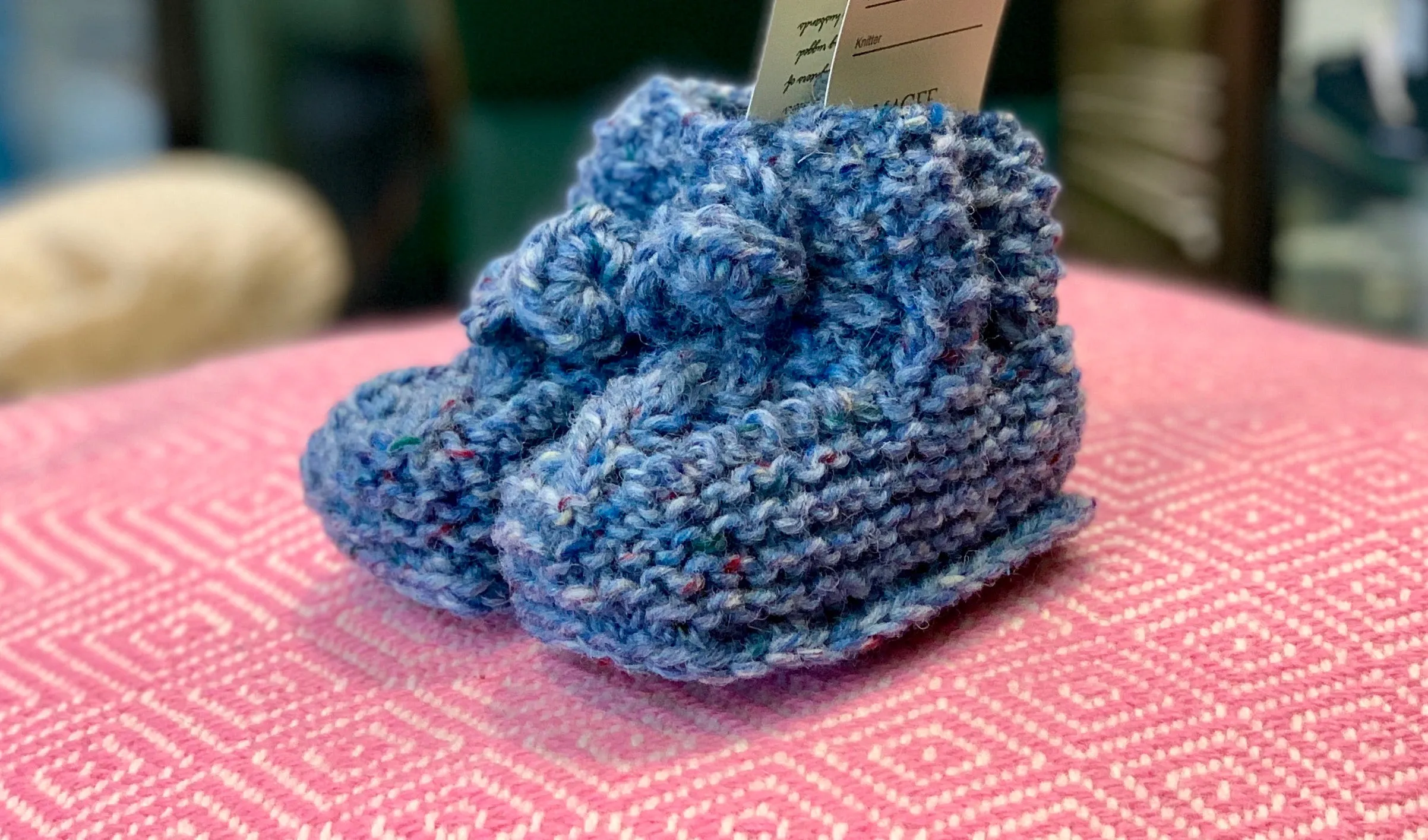 Handknit Aran Baby Booties