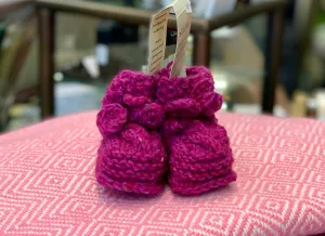 Handknit Aran Baby Booties