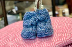 Handknit Aran Baby Booties