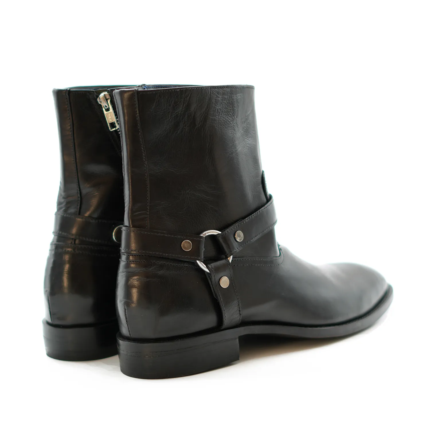 Handmade Chelsea Zipper Full-Grain Leather Ankle Boots