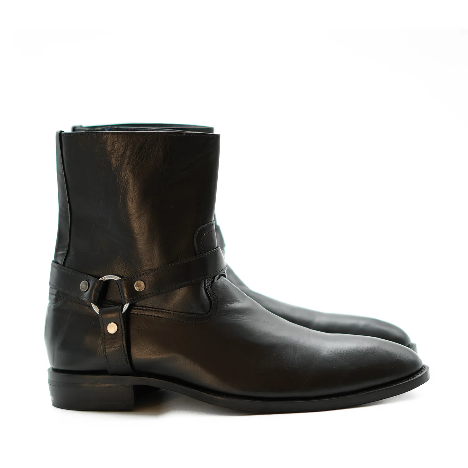 Handmade Chelsea Zipper Full-Grain Leather Ankle Boots