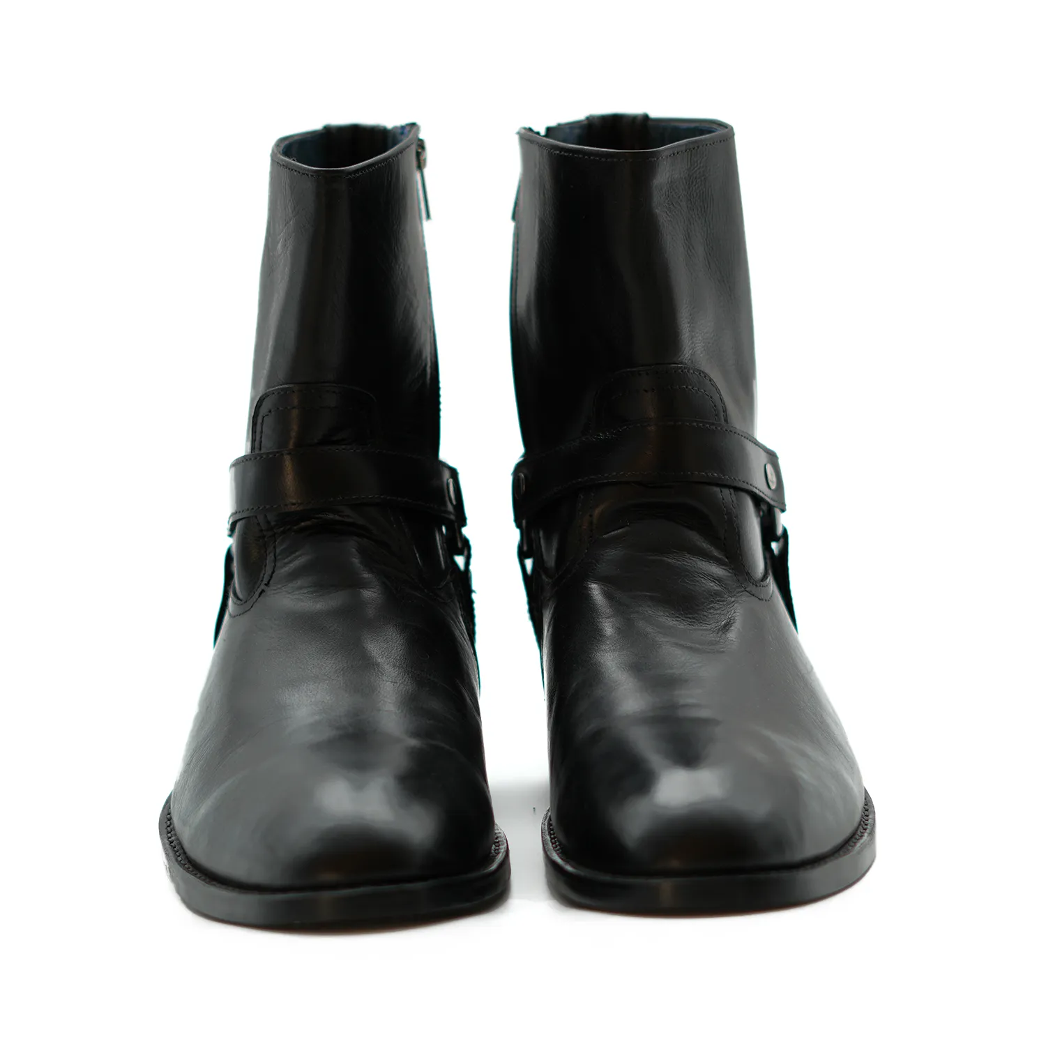 Handmade Chelsea Zipper Full-Grain Leather Ankle Boots