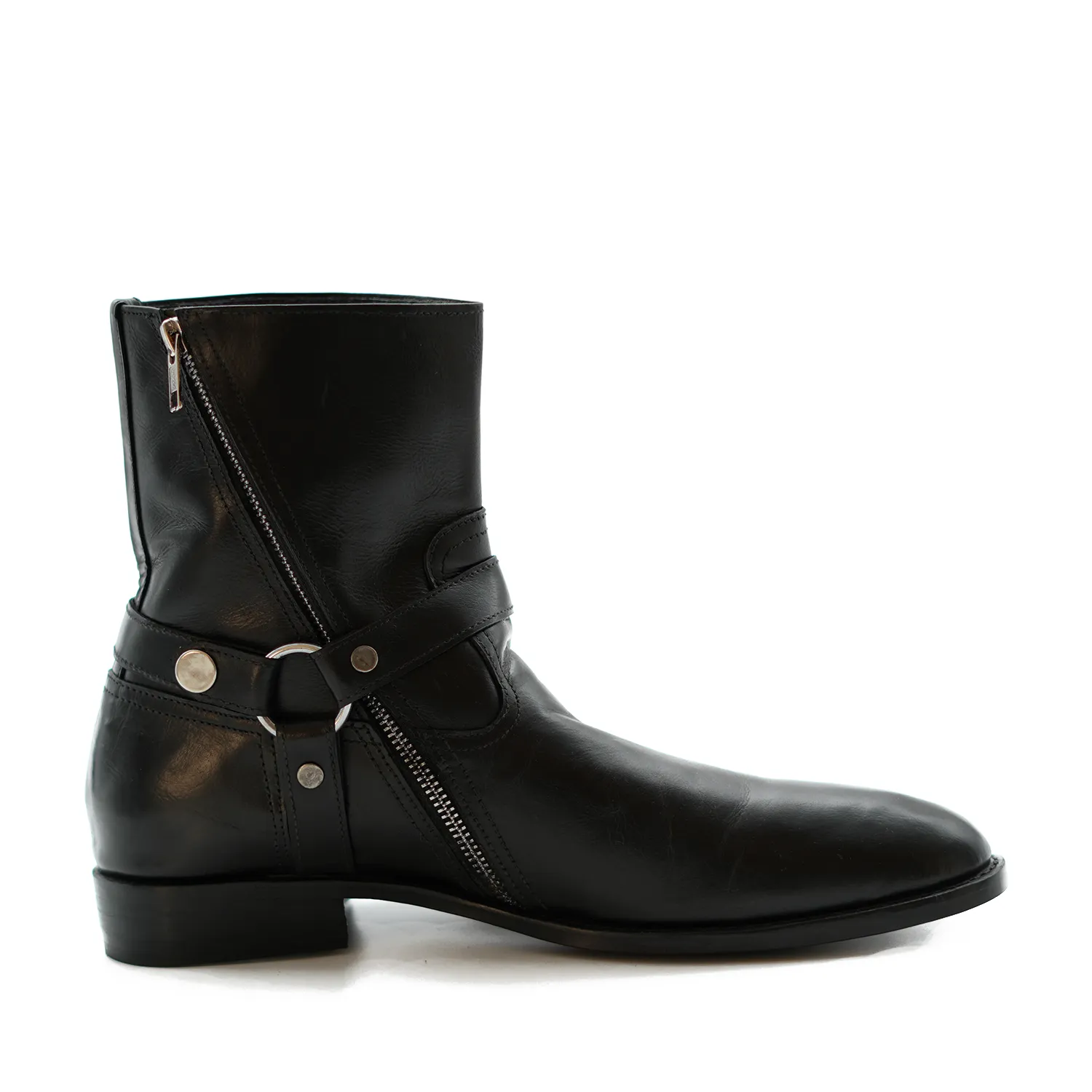 Handmade Chelsea Zipper Full-Grain Leather Ankle Boots