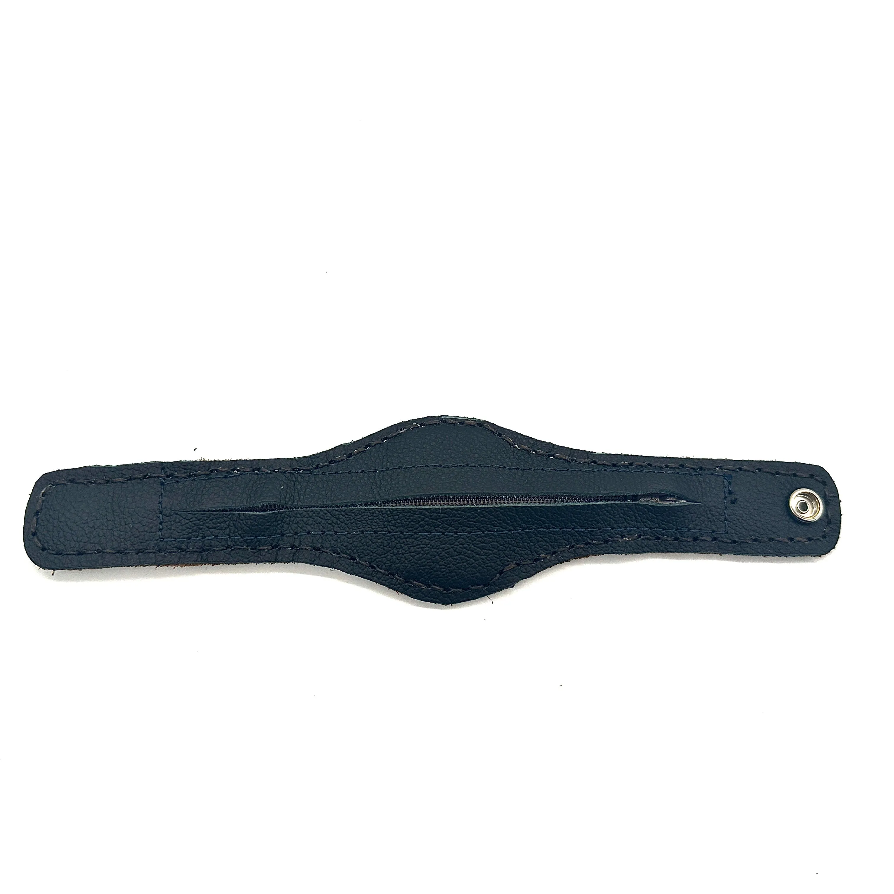 Handmade genuine leather wallet bracelets/ cuffs without gemstone (6 pack/ $12 ea.)