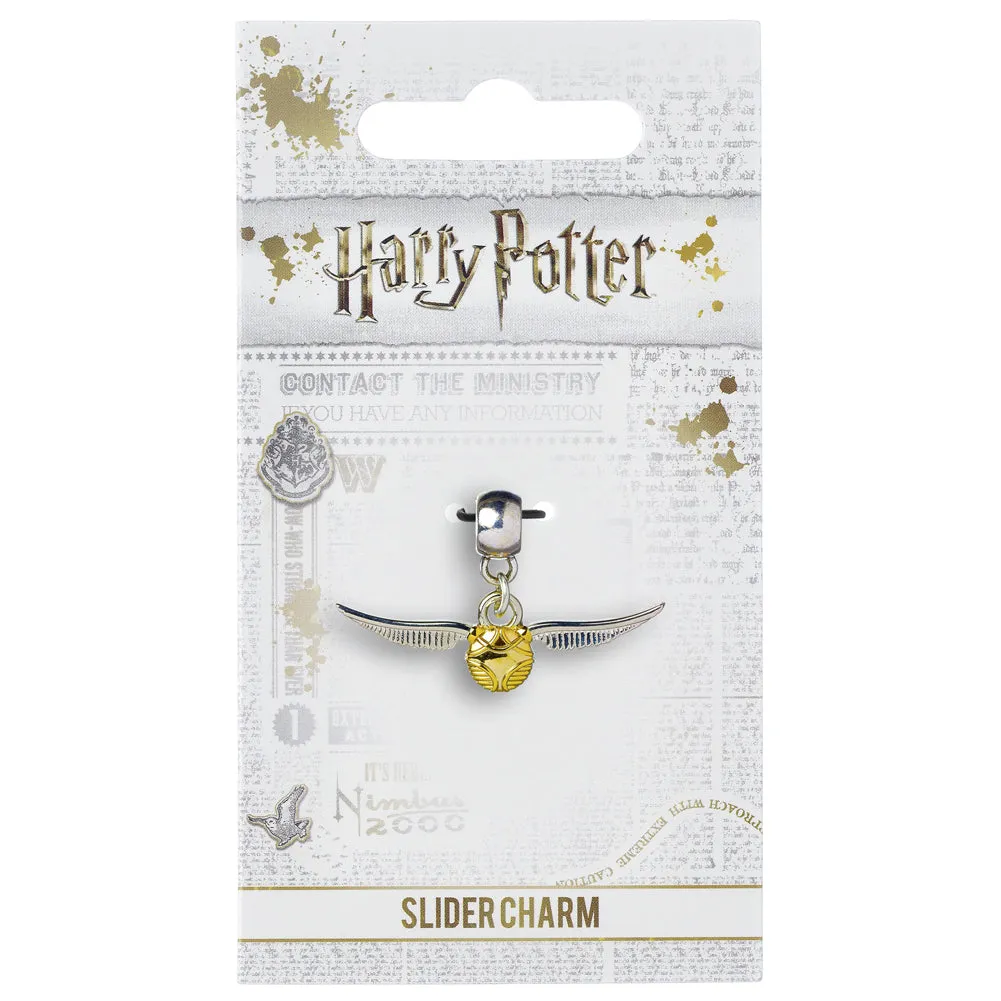 Harry Potter Silver Plated Charm Golden Snitch