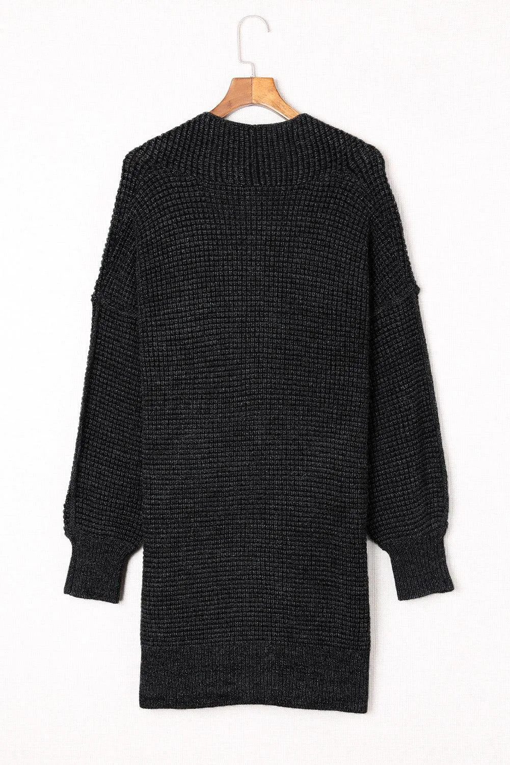 Hazel Blues® | Heathered Open Front Longline Cardigan