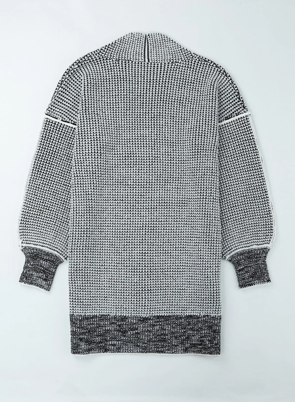 Hazel Blues® | Heathered Open Front Longline Cardigan