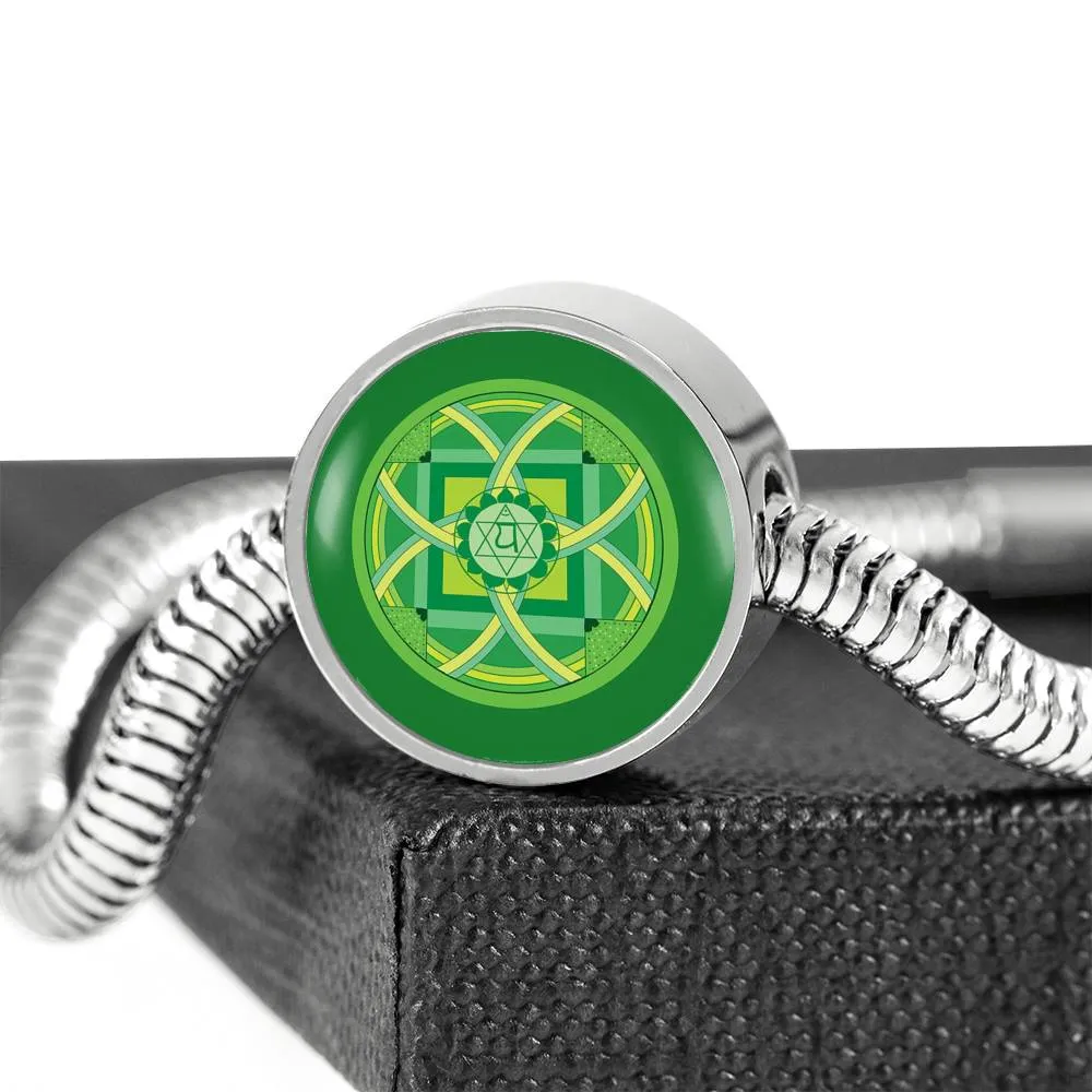 Heart (Fourth) Chakra Charm & Bracelet