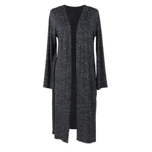 Hello Mello Carefree Threads Long Cardigan-Small Black