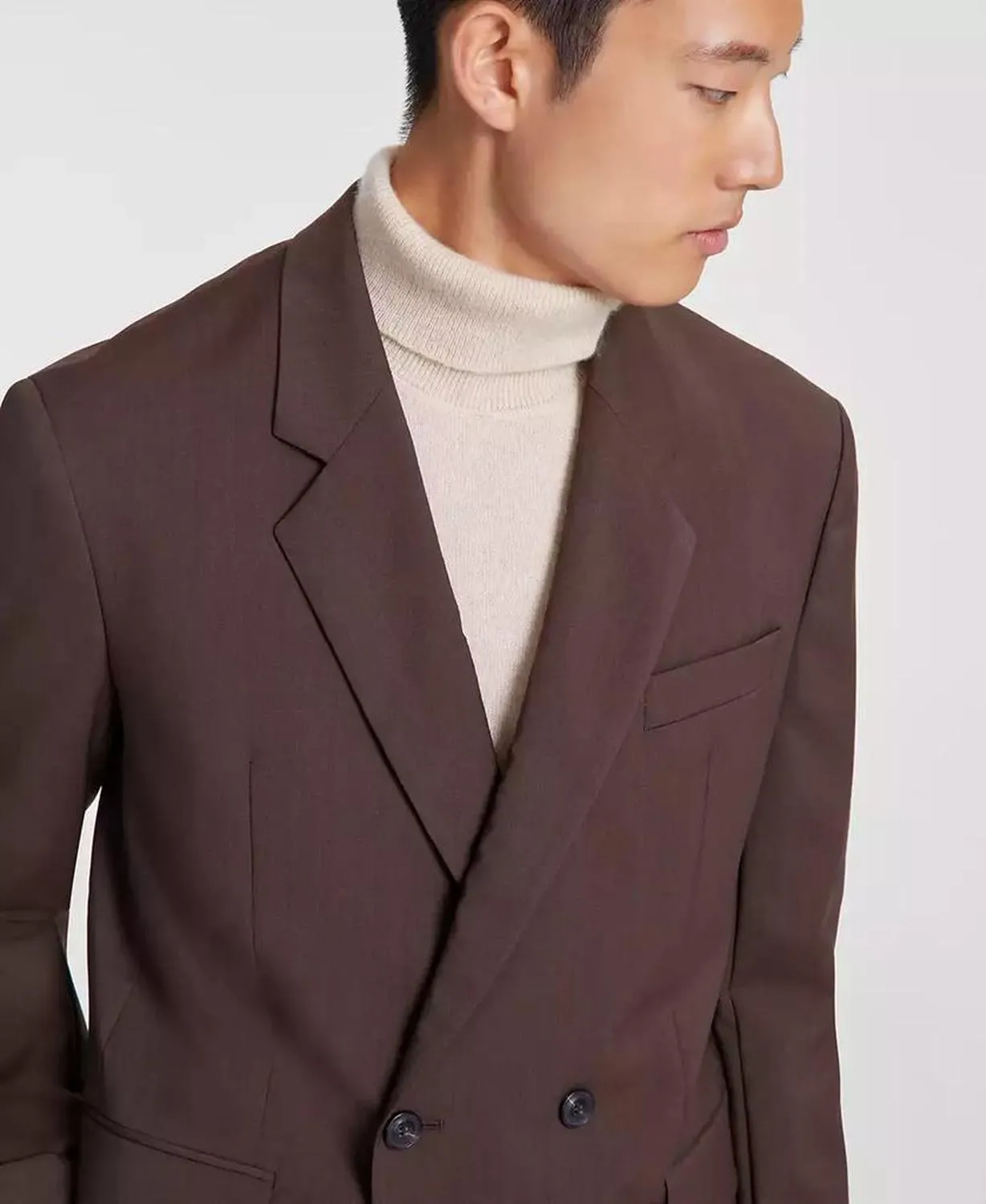 HUGO by Men's Modern-Fit Solid Wool Suit Separate Double-Breasted Jacket