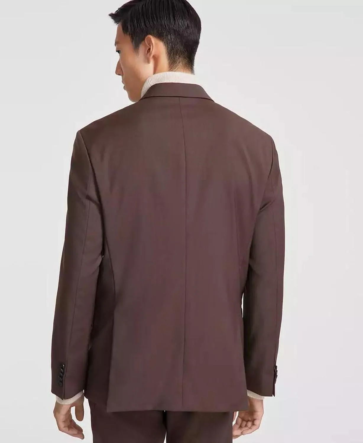HUGO by Men's Modern-Fit Solid Wool Suit Separate Double-Breasted Jacket