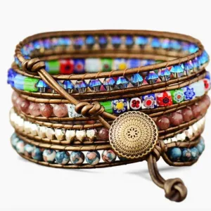 Imperial Flower Protection Wrap Bracelet