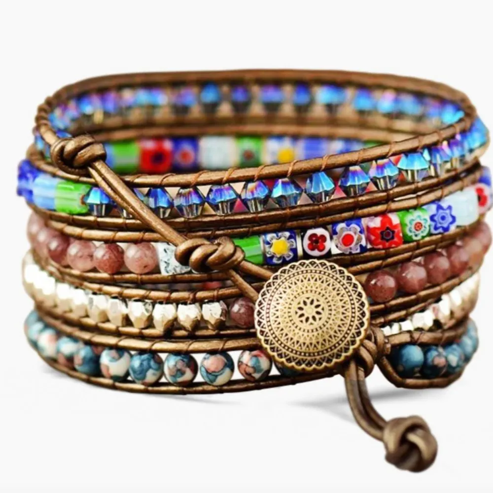 Imperial Flower Protection Wrap Bracelet