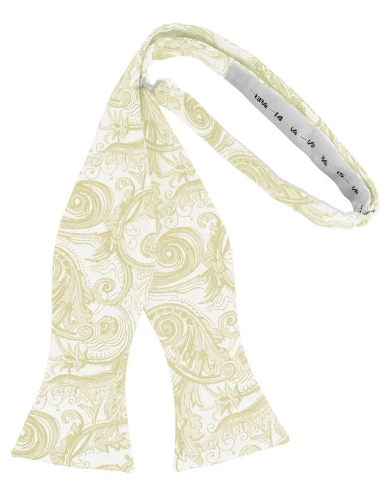Ivory Tapestry Bow Tie