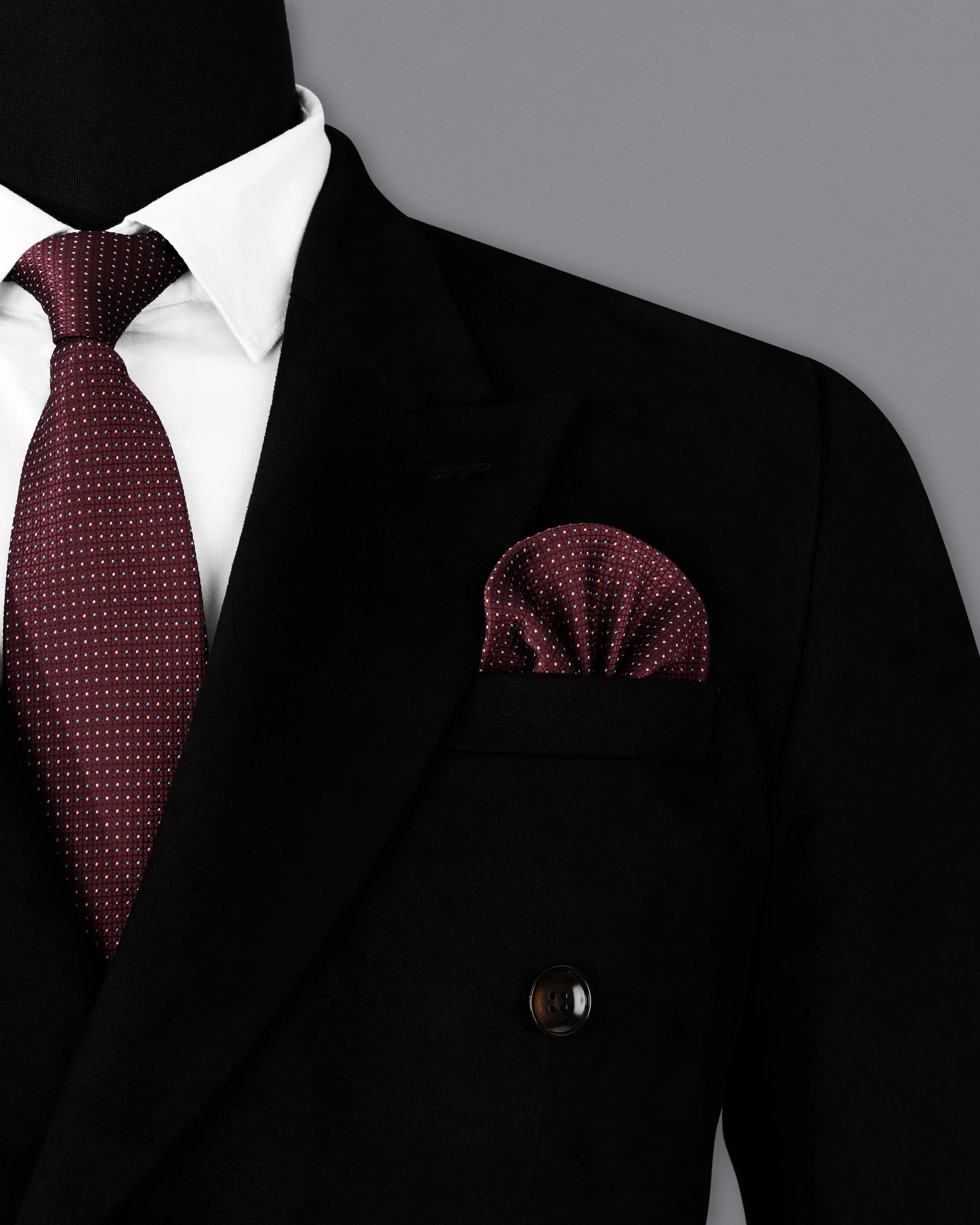 Jade Black Velvet Double-Breasted Designer Blazer