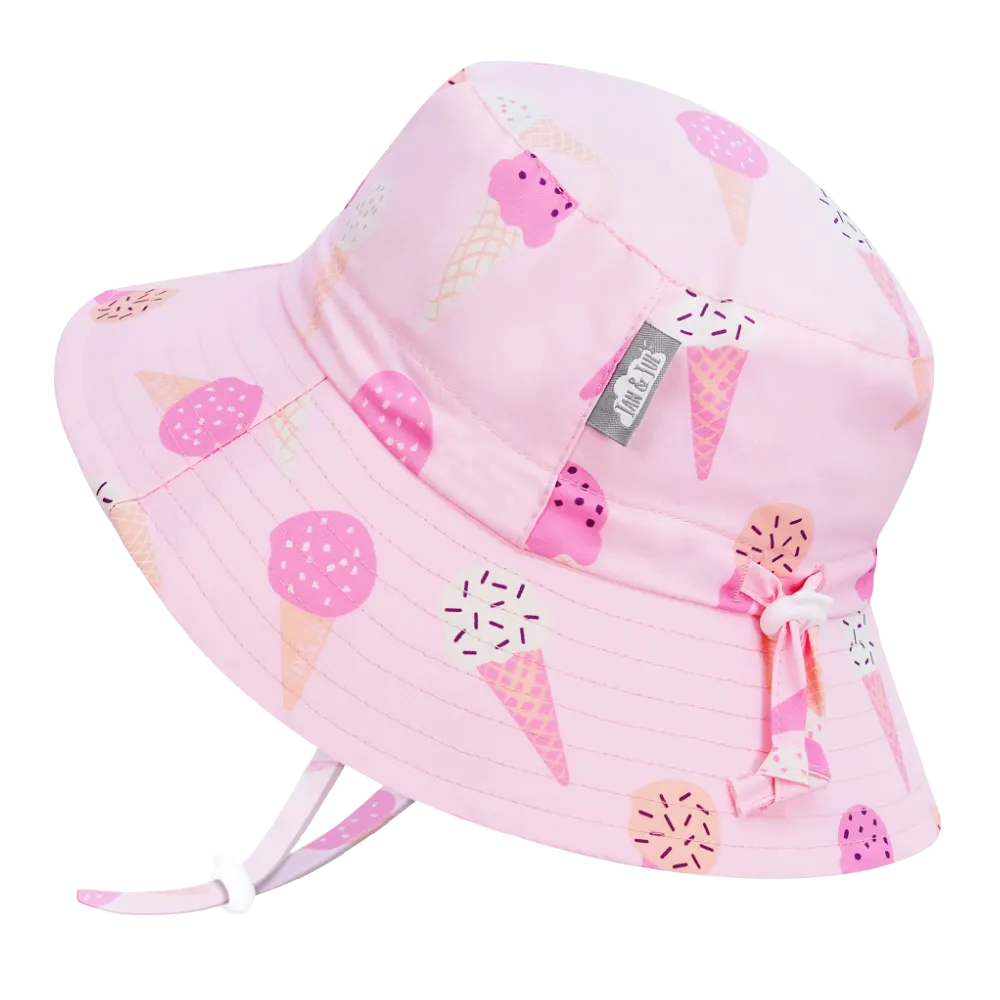 Jan & Jul Aqua Dry Bucket Hat Pink Ice Cream