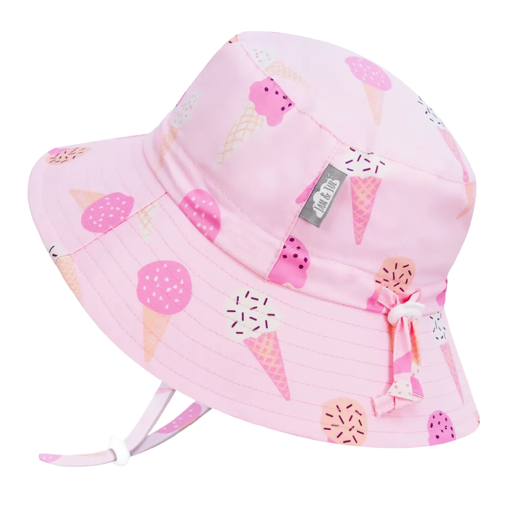 Jan & Jul Aqua Dry Bucket Hat Pink Ice Cream