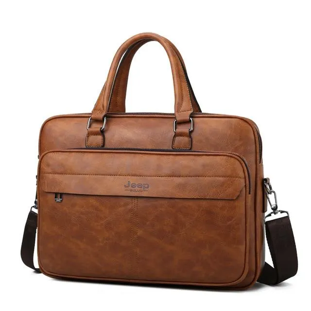 Jeep Buluo Leather Briefcase