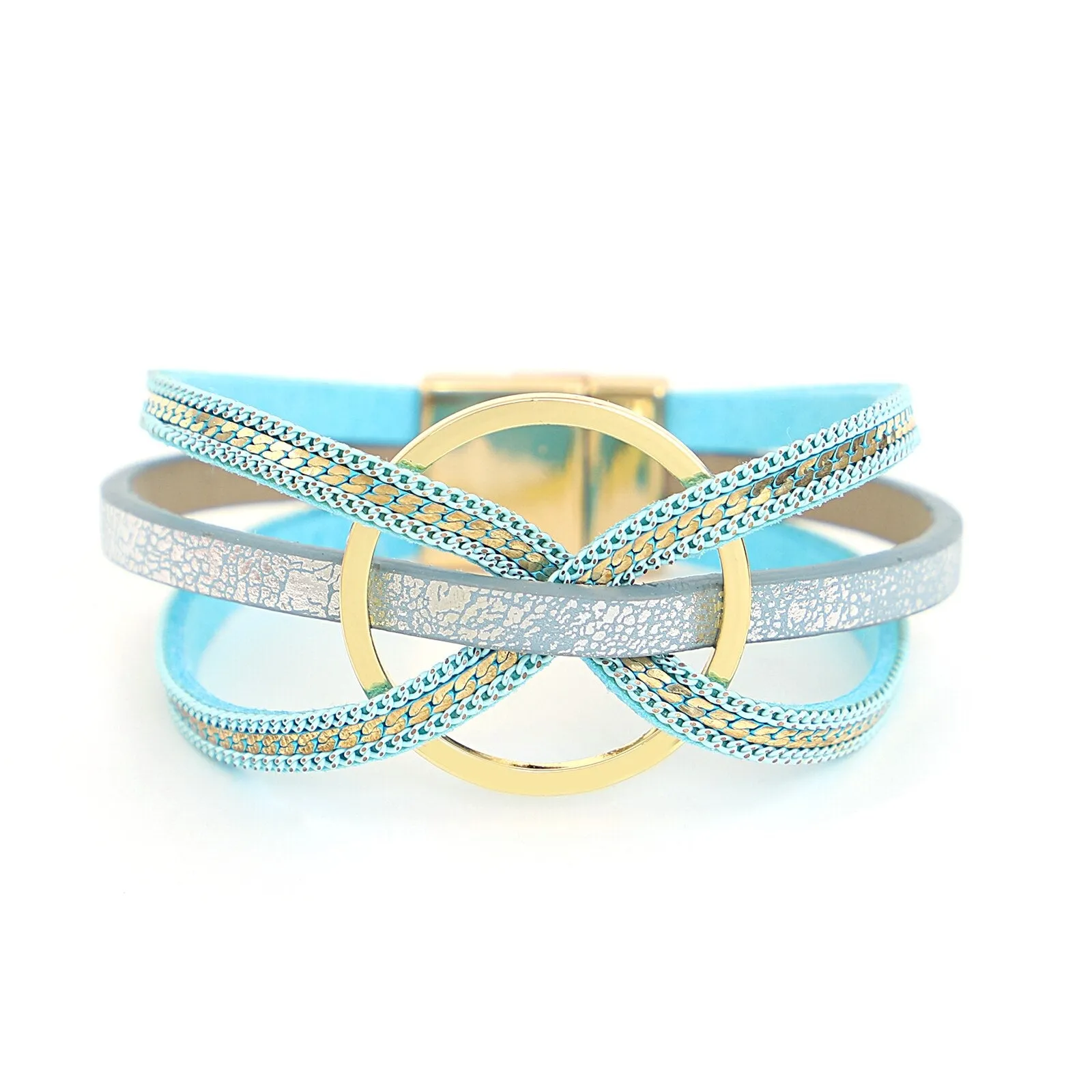Jewellery - Cross Twist Leather Bracelets