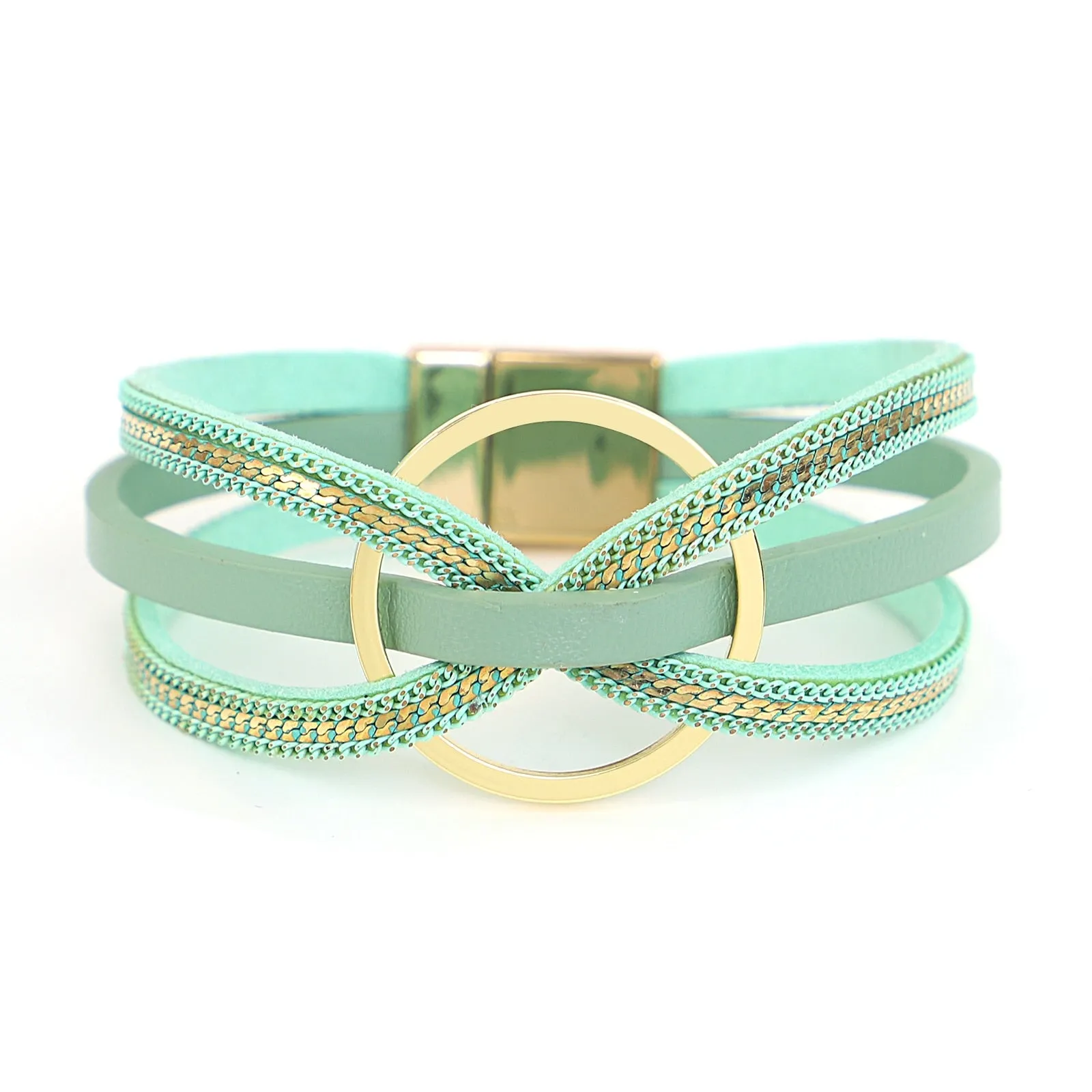 Jewellery - Cross Twist Leather Bracelets