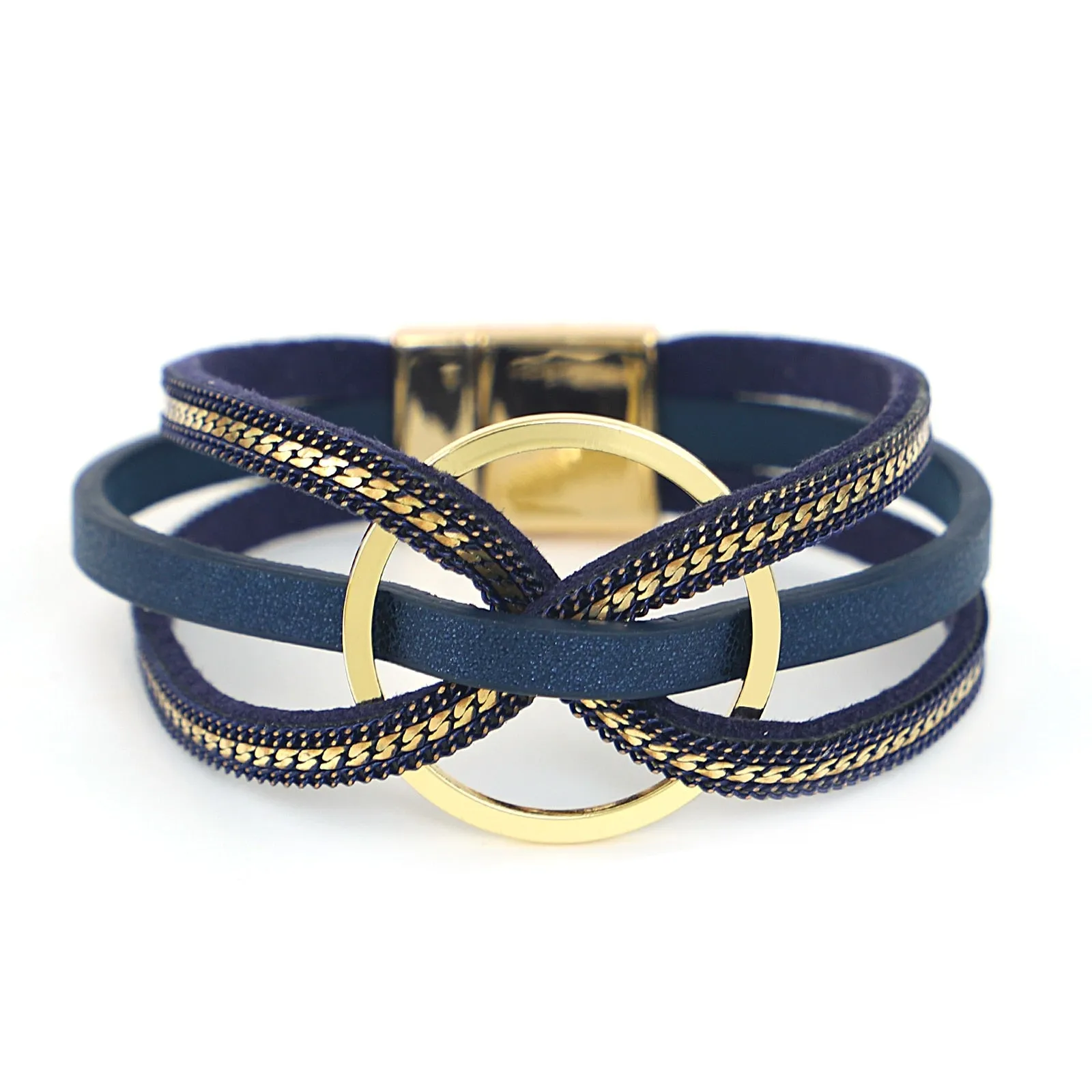 Jewellery - Cross Twist Leather Bracelets