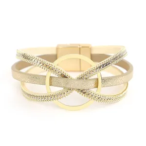 Jewellery - Cross Twist Leather Bracelets