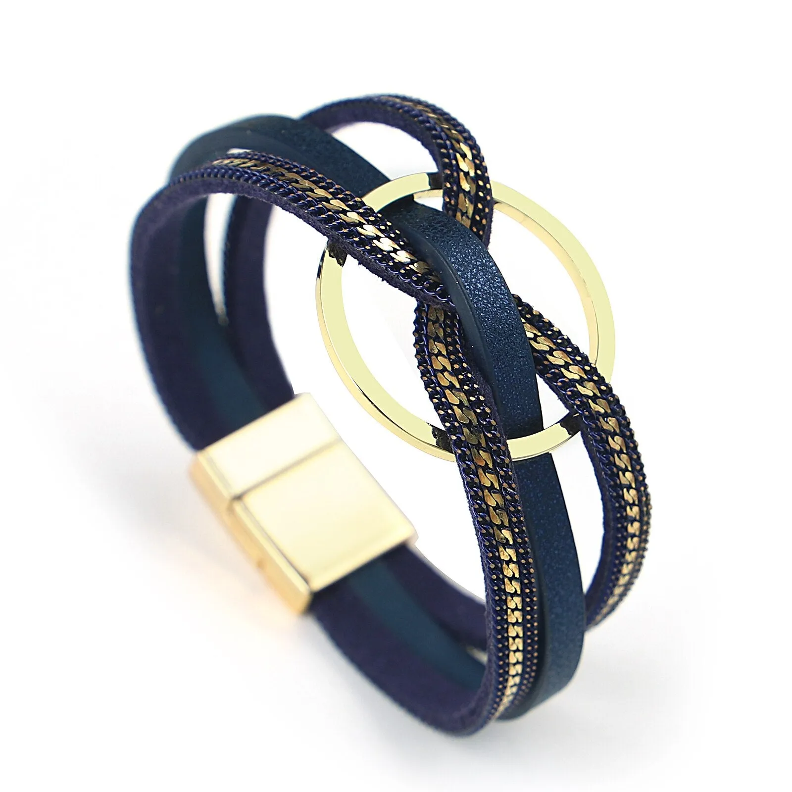 Jewellery - Cross Twist Leather Bracelets