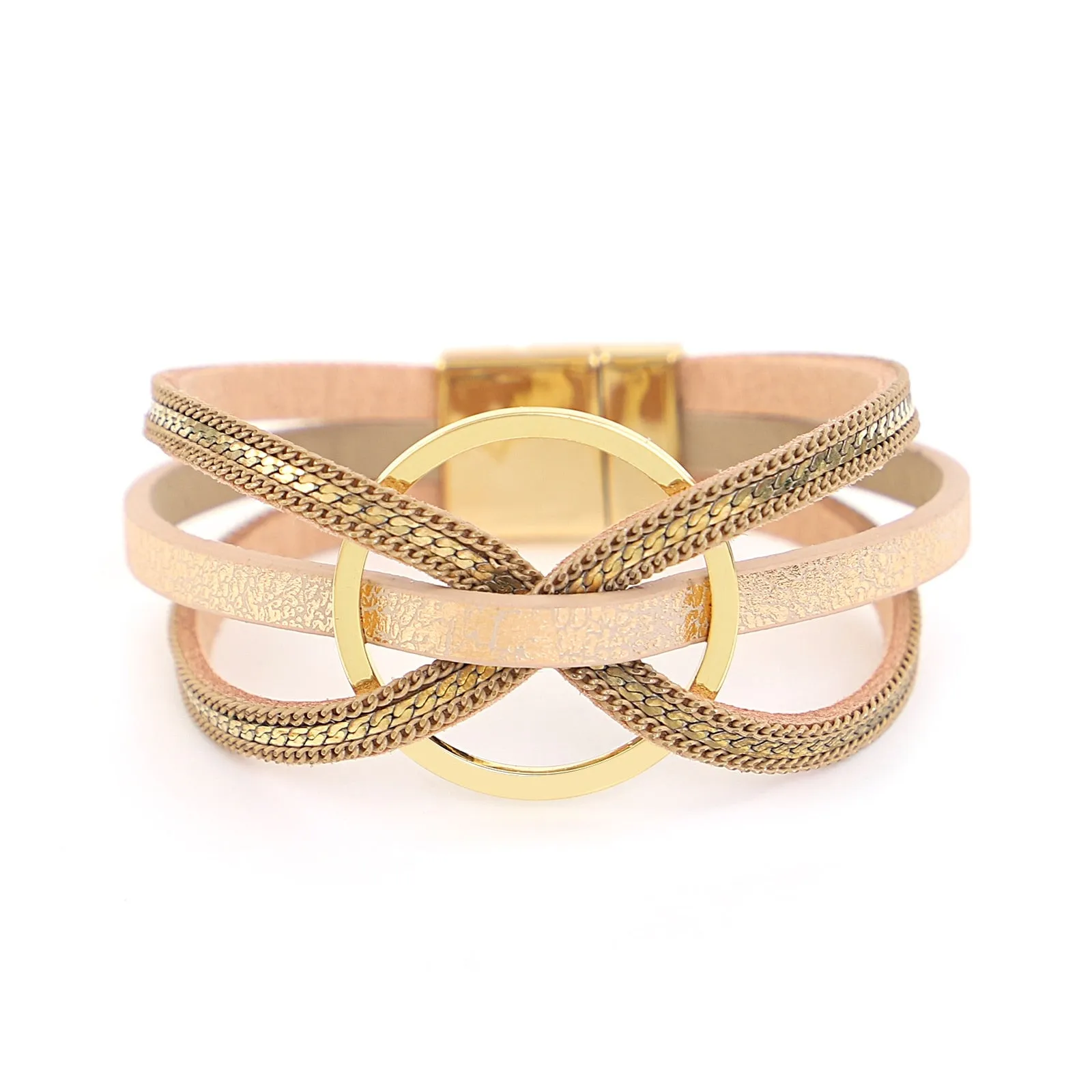 Jewellery - Cross Twist Leather Bracelets