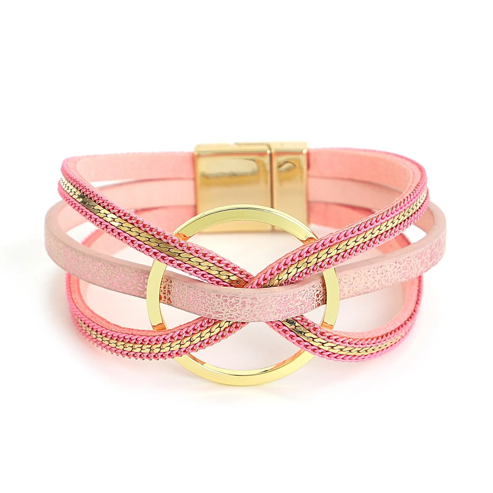 Jewellery - Cross Twist Leather Bracelets