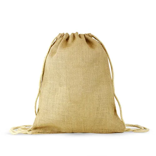 Jute / Burlap Drawstring Back
