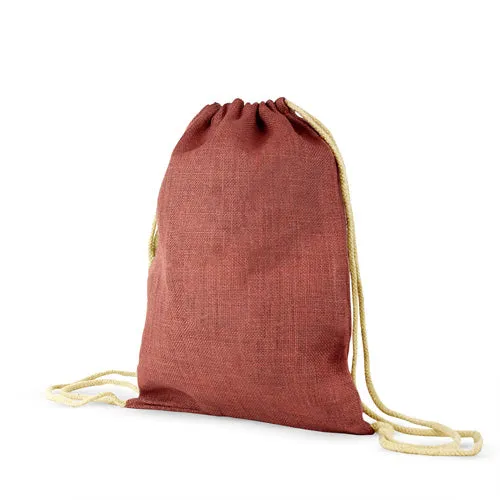 Jute / Burlap Drawstring Back