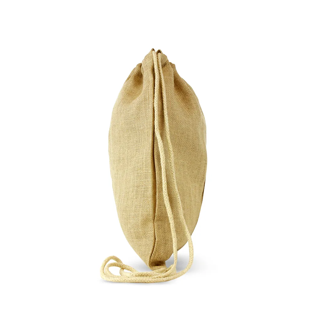 Jute / Burlap Drawstring Back