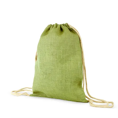 Jute / Burlap Drawstring Back