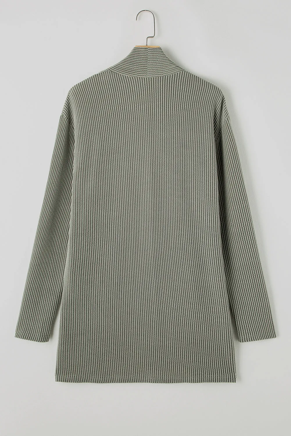 KaleaBoutique Stylish Beautiful Corded Open Front Knit Cardigan