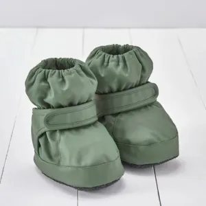 Khaki Green PU Showerproof Bootie