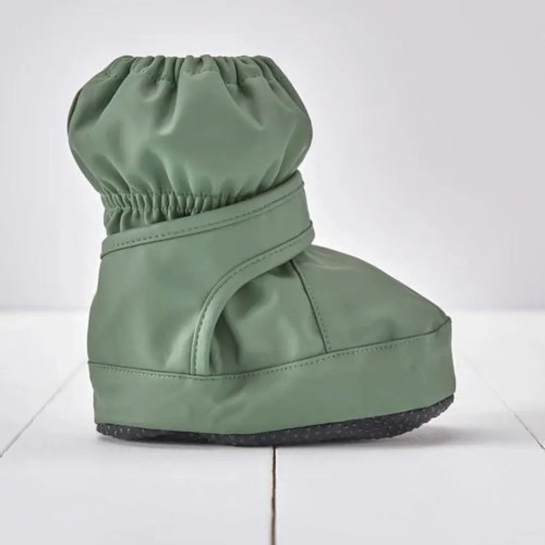 Khaki Green PU Showerproof Bootie