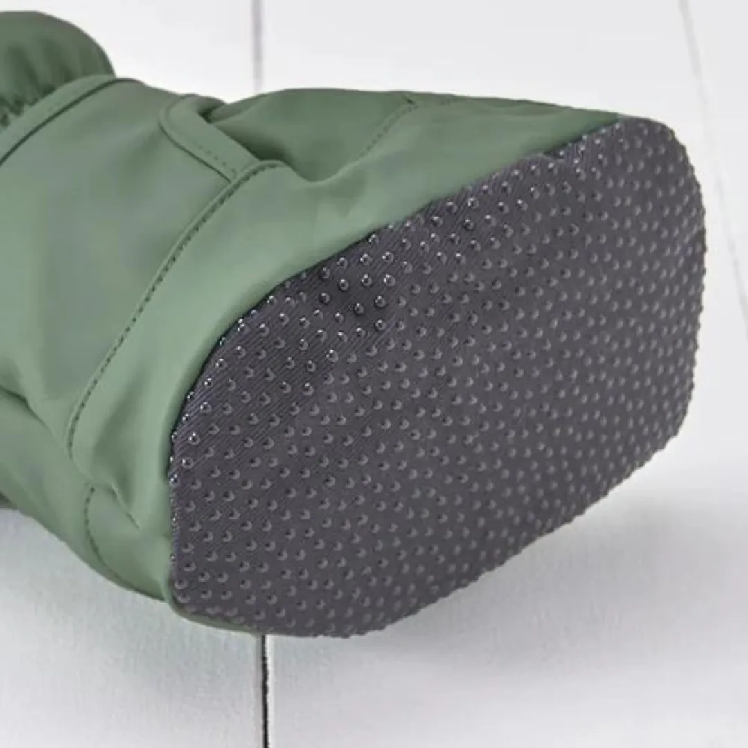 Khaki Green PU Showerproof Bootie