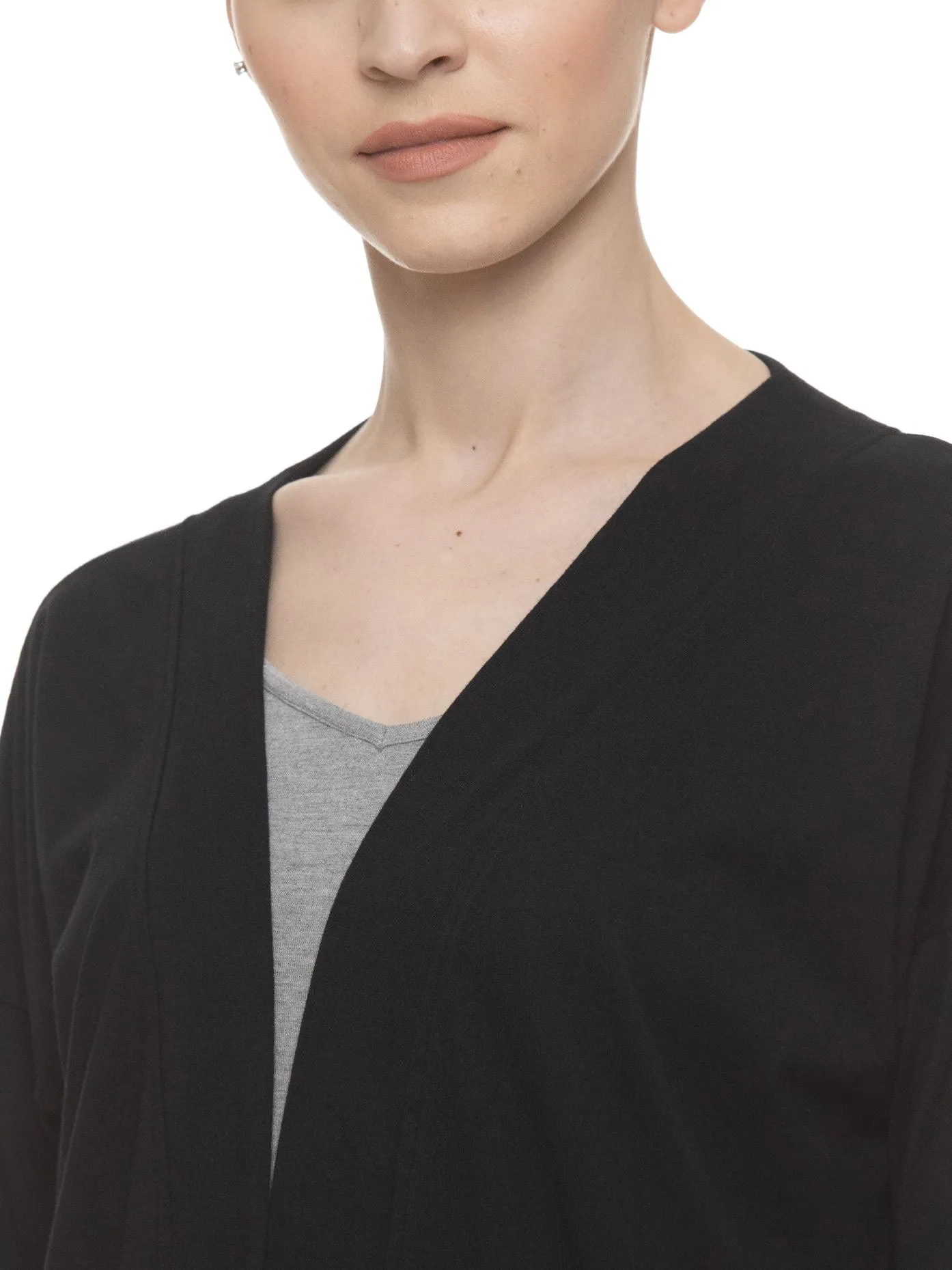 KHLOE LON LINE CARDI (BLACK)
