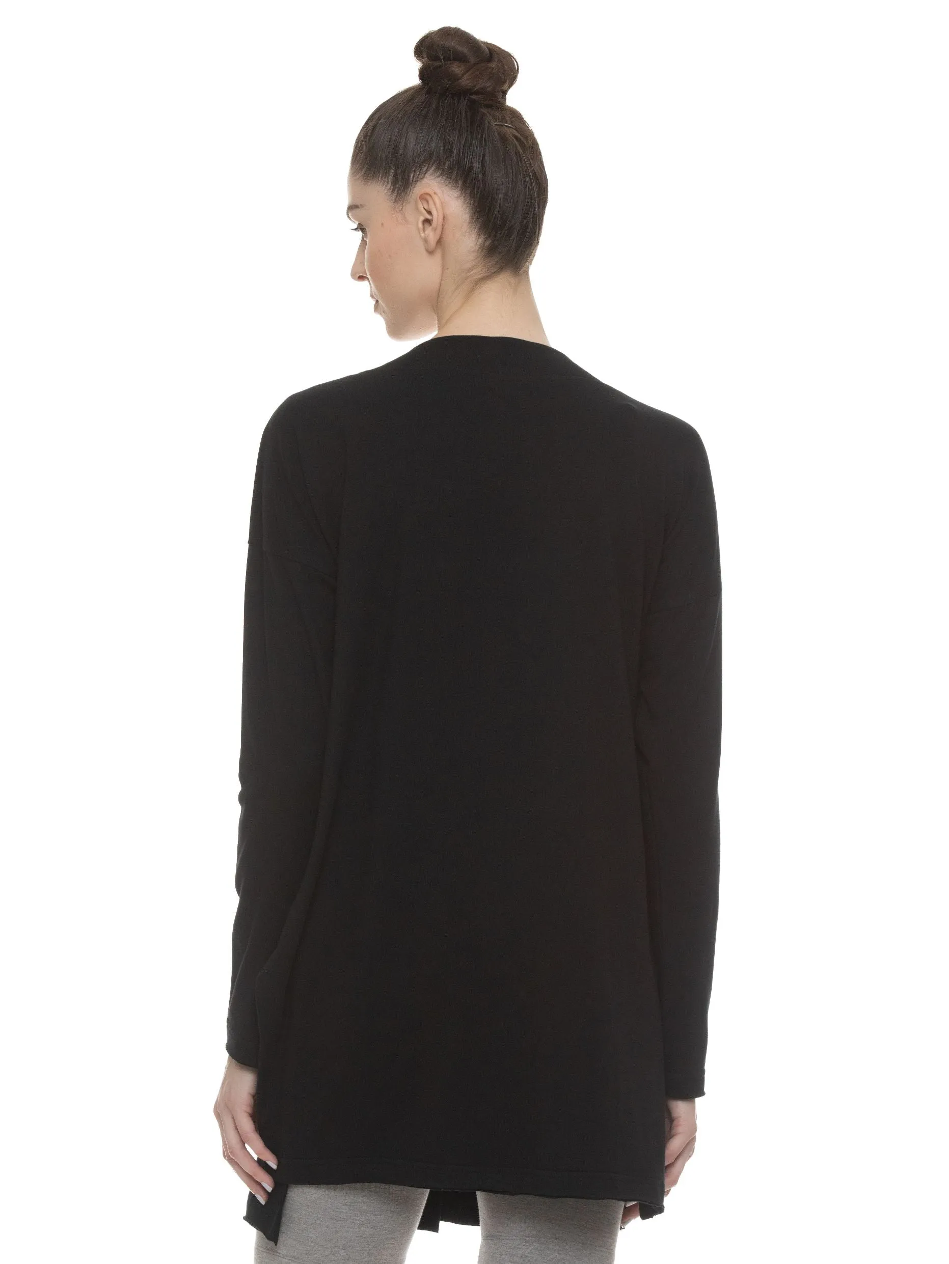 KHLOE LON LINE CARDI (BLACK)