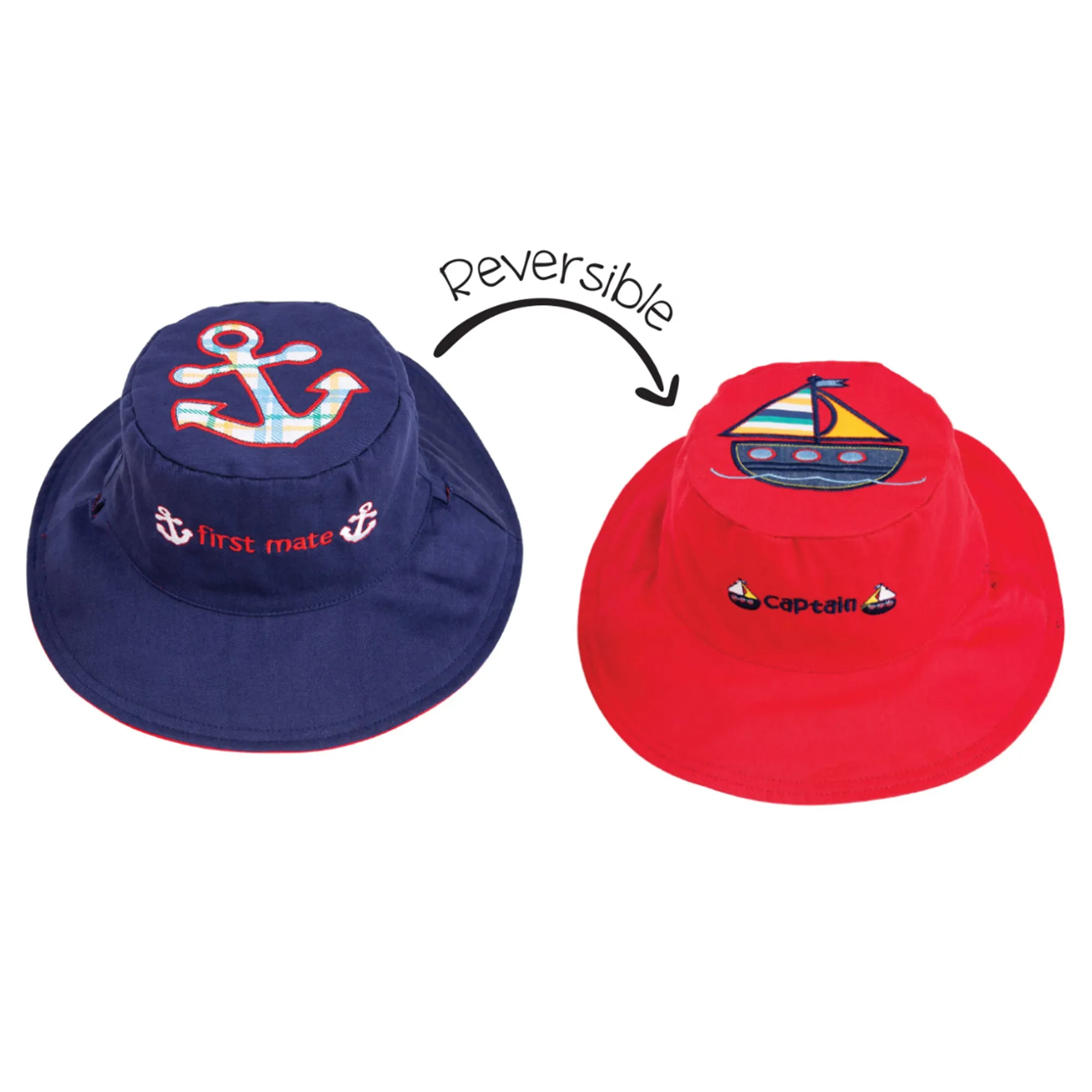 Kids Sun Hat Anchor Sailboat
