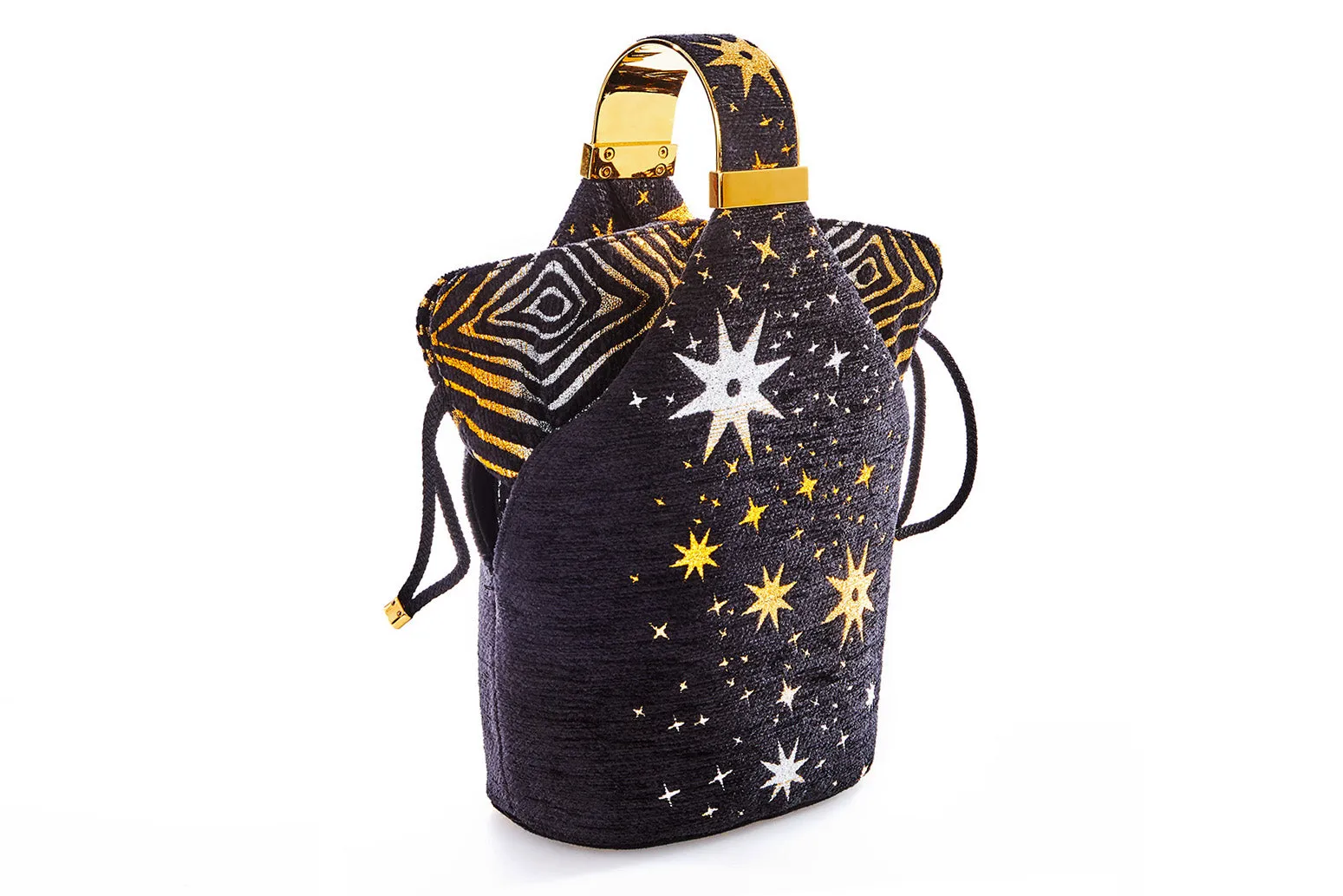 Kit Bracelet Bag in Galactic Metallic Lurex Chenille